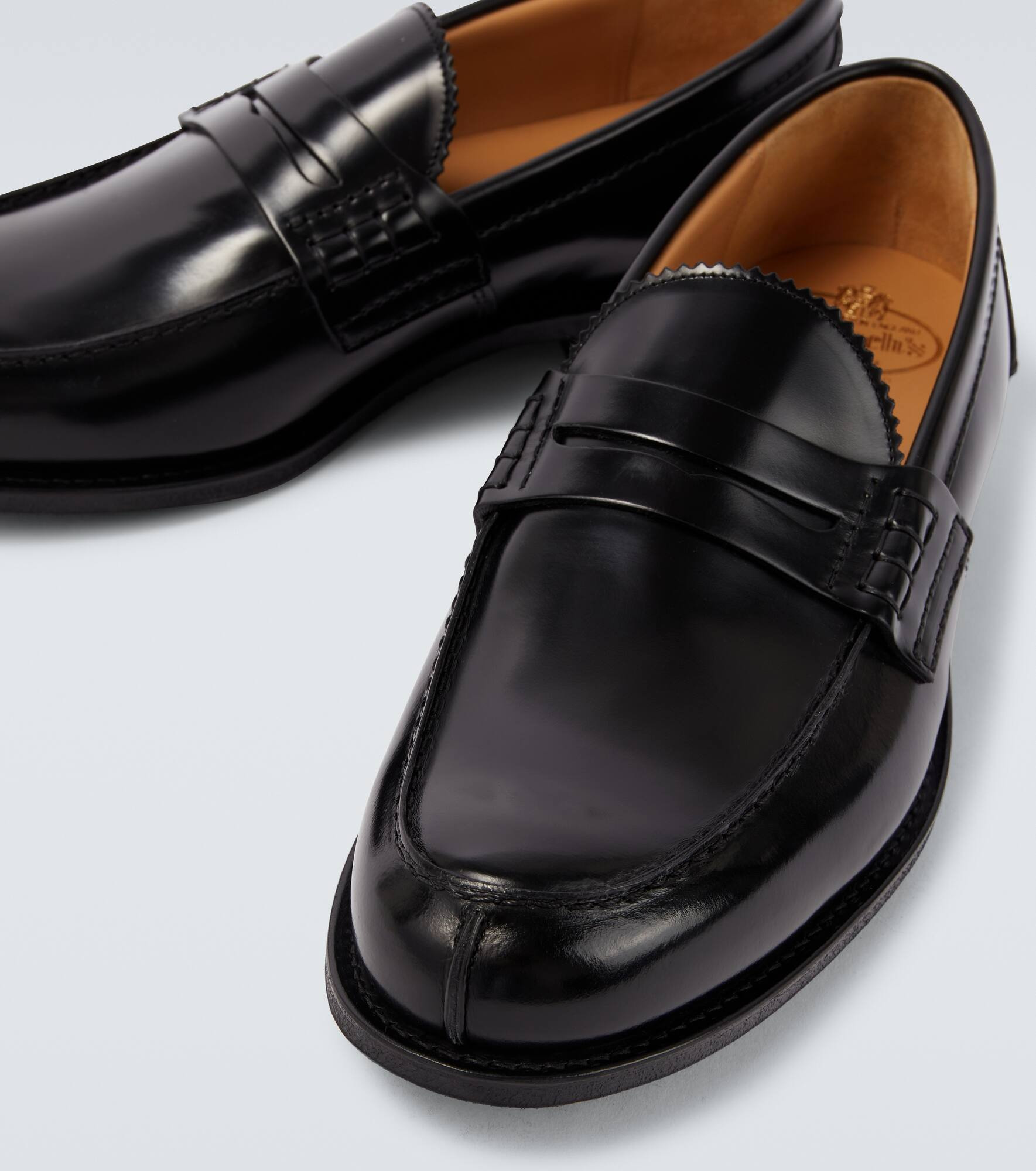 Pembrey leather penny loafers - 3