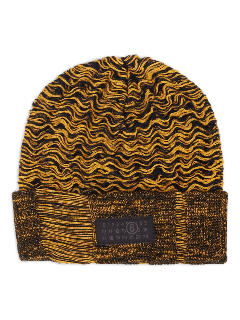 patterned-jacquard beanie 1