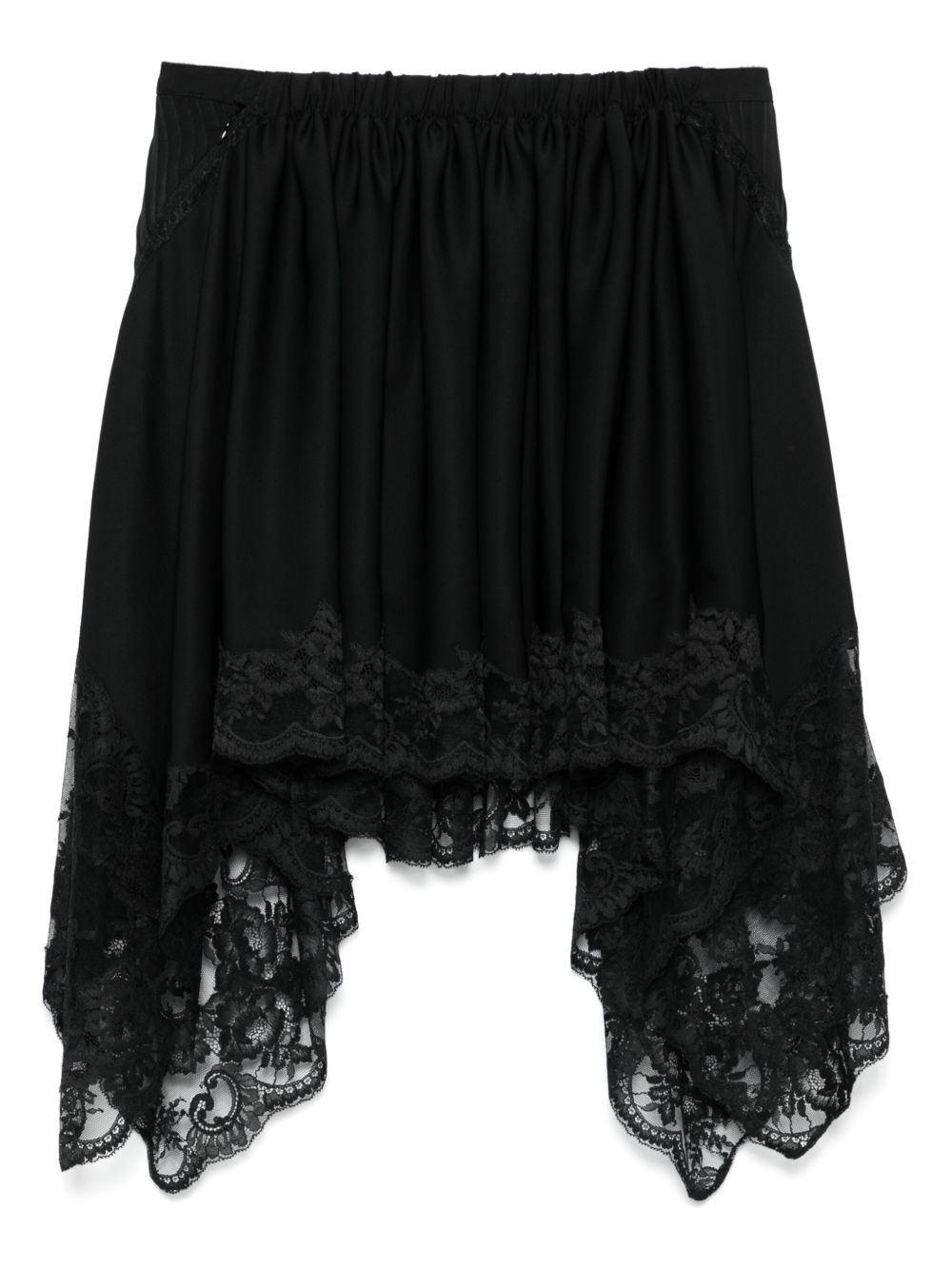 asymmetric mini skirt - 2