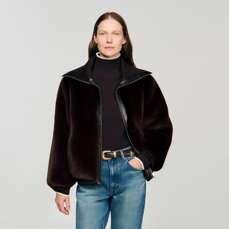 SHORT FAUX FUR COAT 5