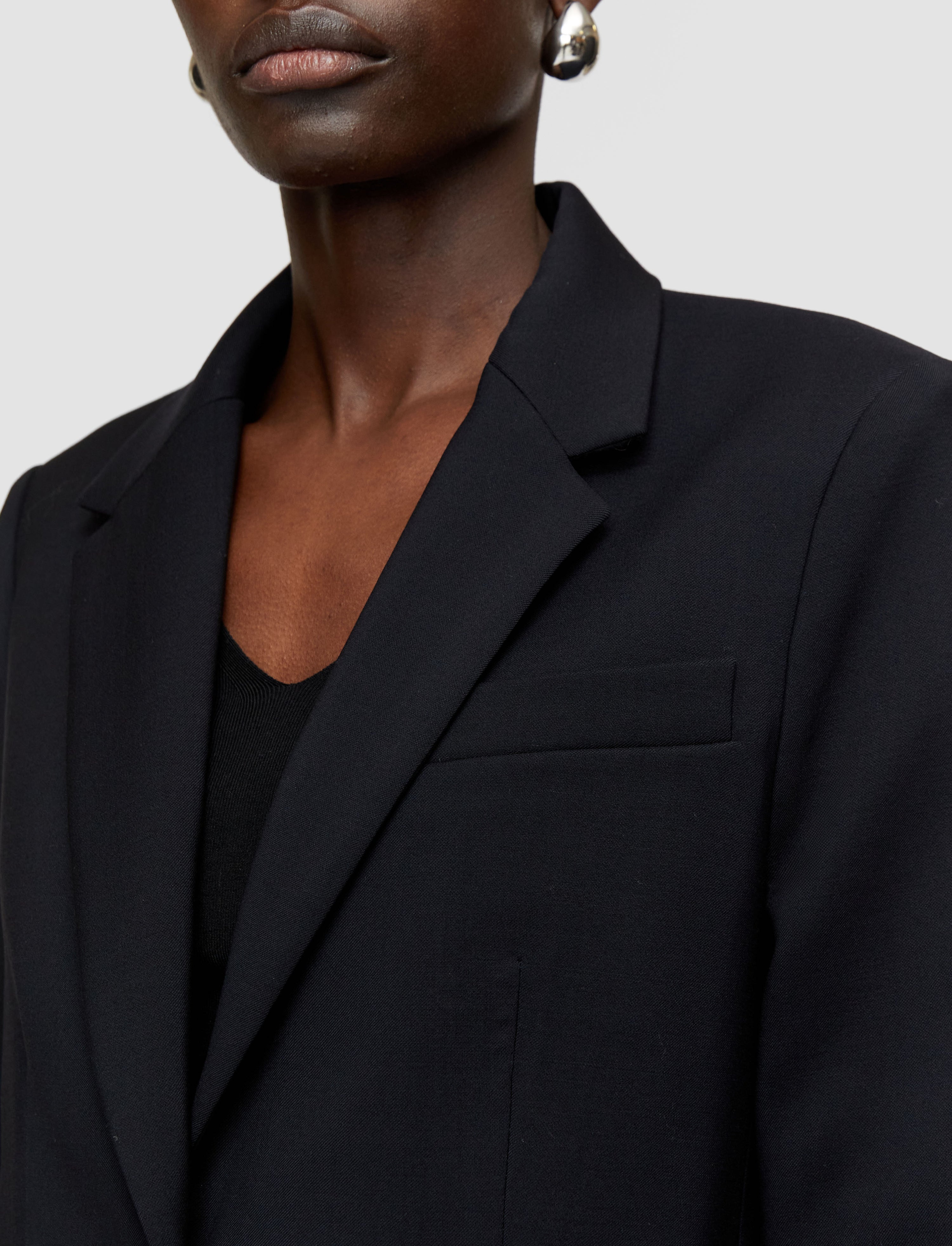 Tailoring Wool Stretch Jackie Jacket - 5