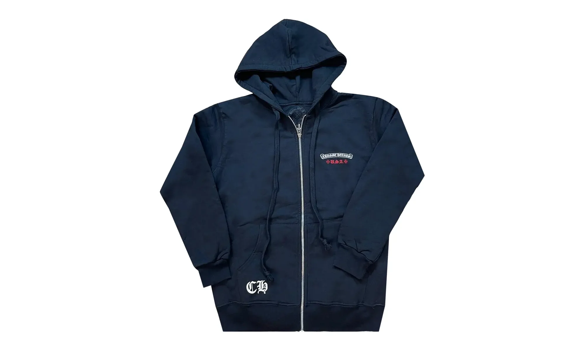 American Flag Fleece Hoodie "Black" CHRM0693 - 1