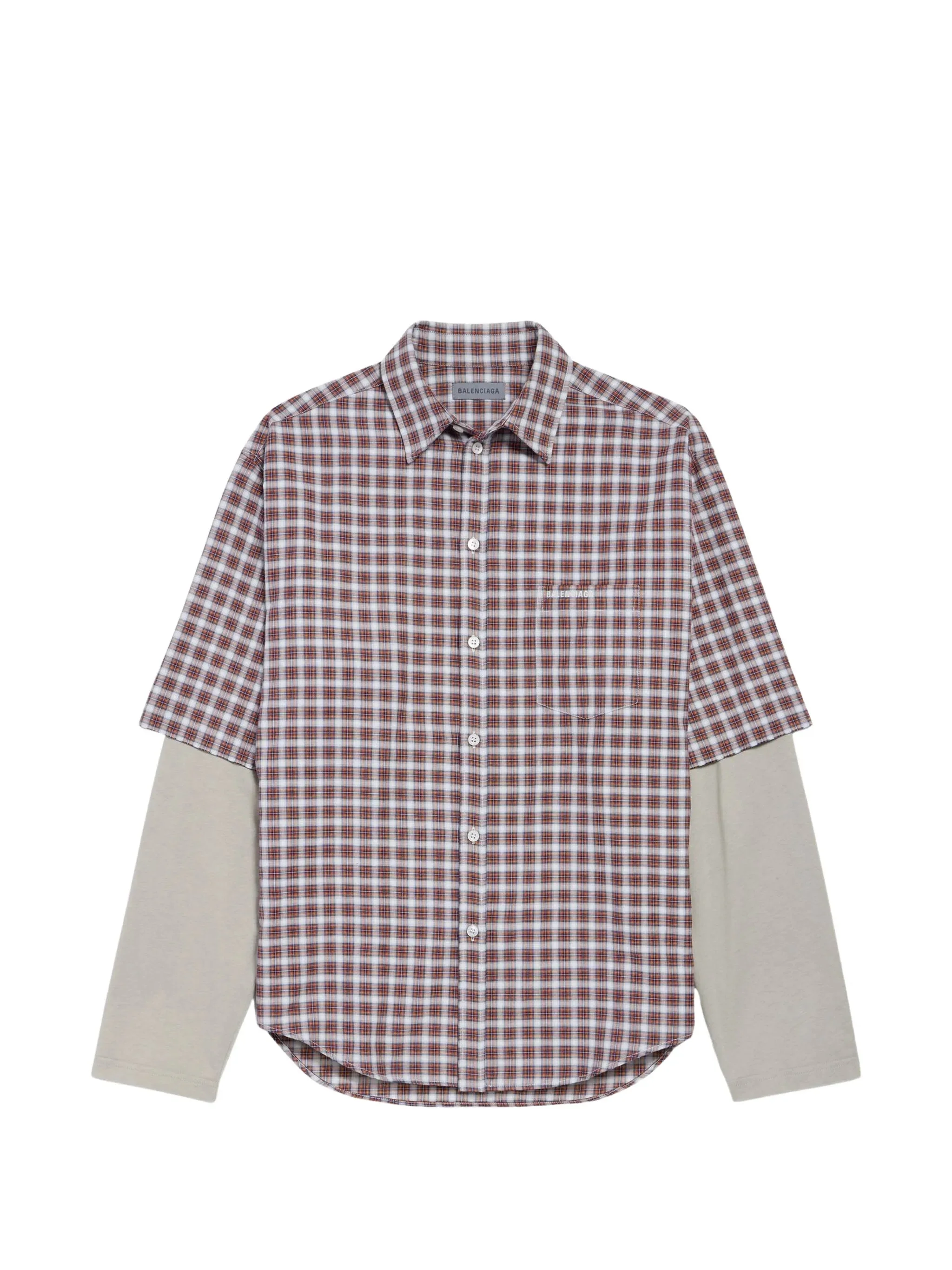 Balenciaga Checked Layered Shirt - 1