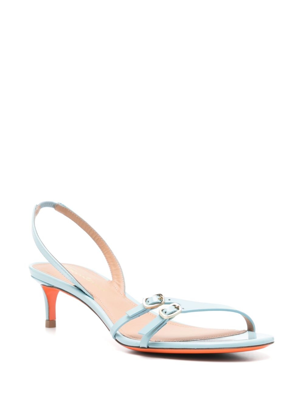 50mm leather sandals - 2