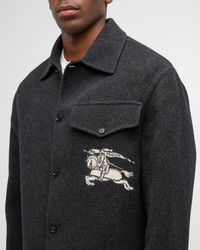 BURBERRY｜JACKETS (EKD Wool Overshirt Jacket (8095630)) Burberry EKD wool overshirt | REVERSIBLE