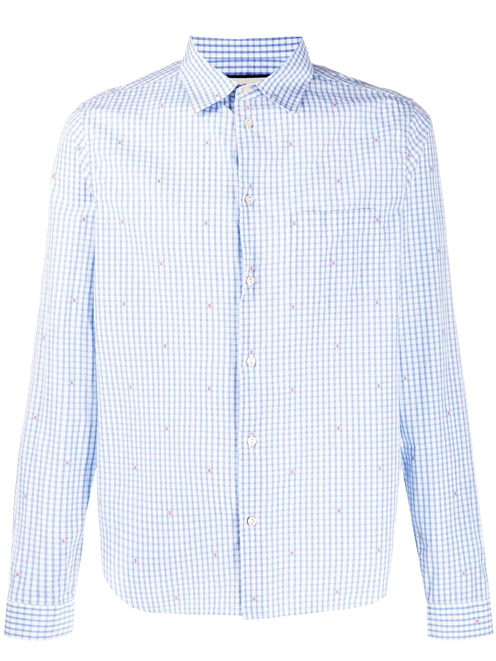 gingham logo shirt - 1