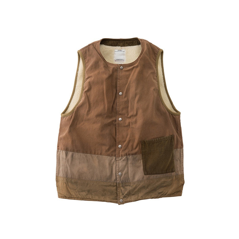 SHEEPSKIN VEST BROWN 1
