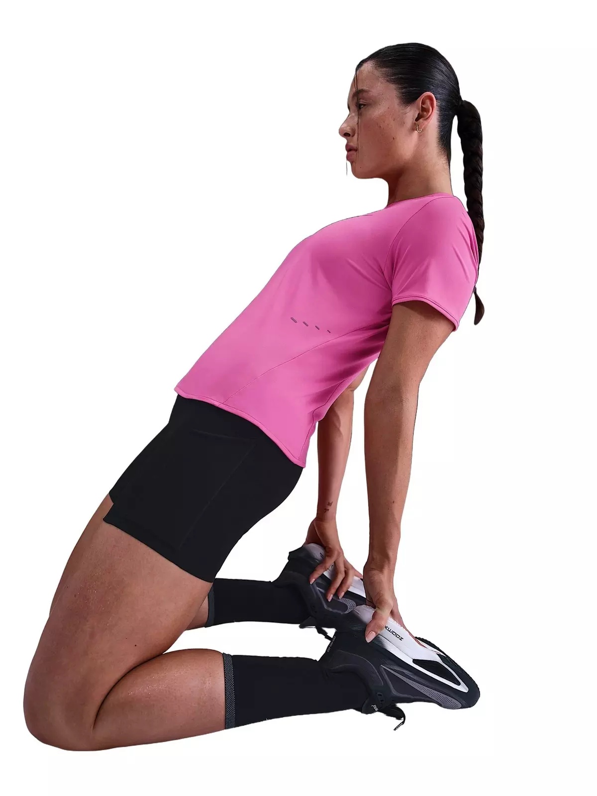 Women's Swift Dri-FIT Short-Sleeve Running Top -Pink - 3