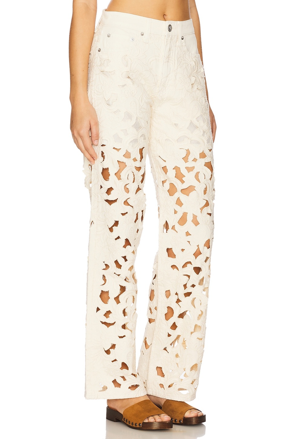 Logan Floral Cutout Wide Leg - 2