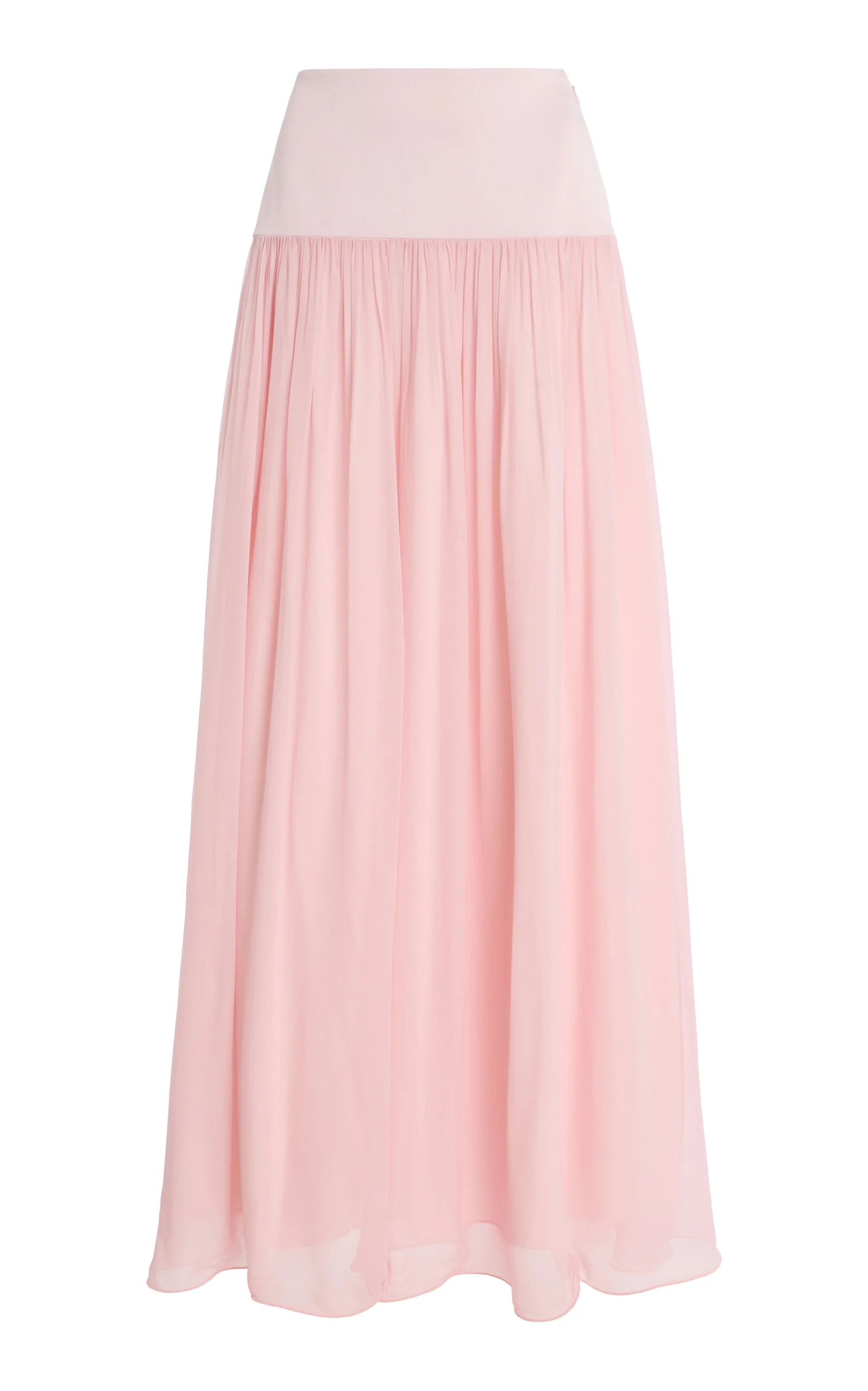 Solene Chiffon Maxi Skirt pink - 1