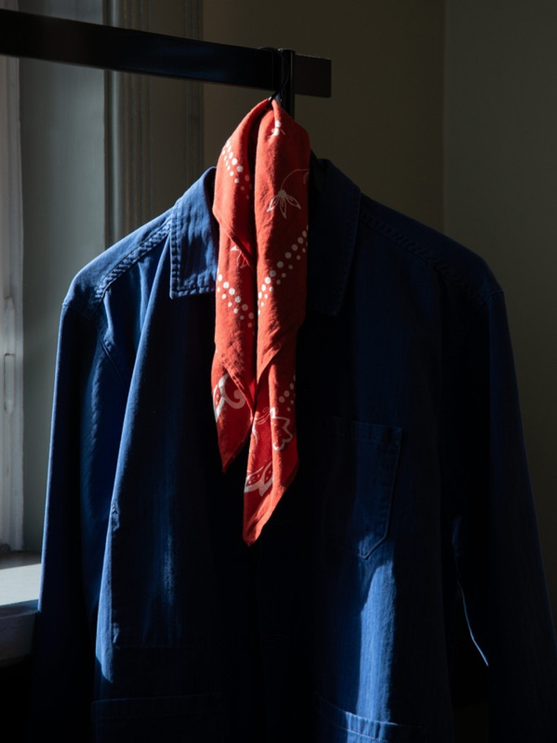 Nudie Jeans Ingrid Ornament Bandana Red outlook