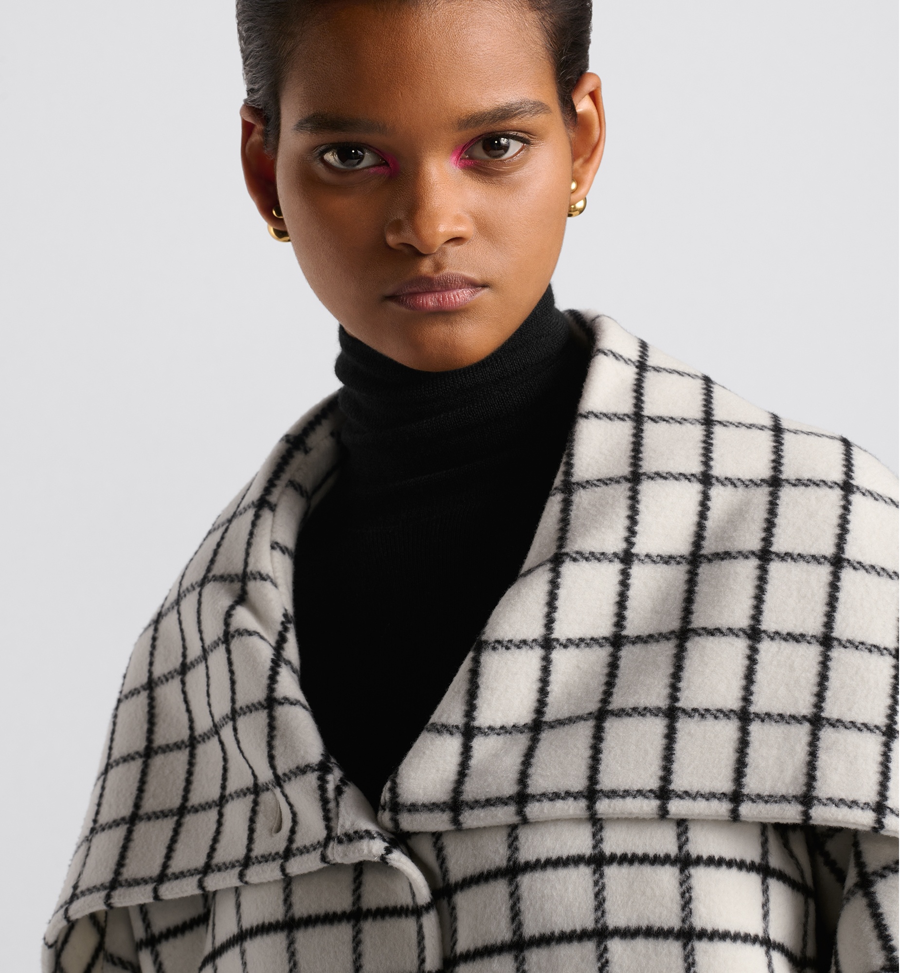 Bomber Jacket with Oversized Collar - 4