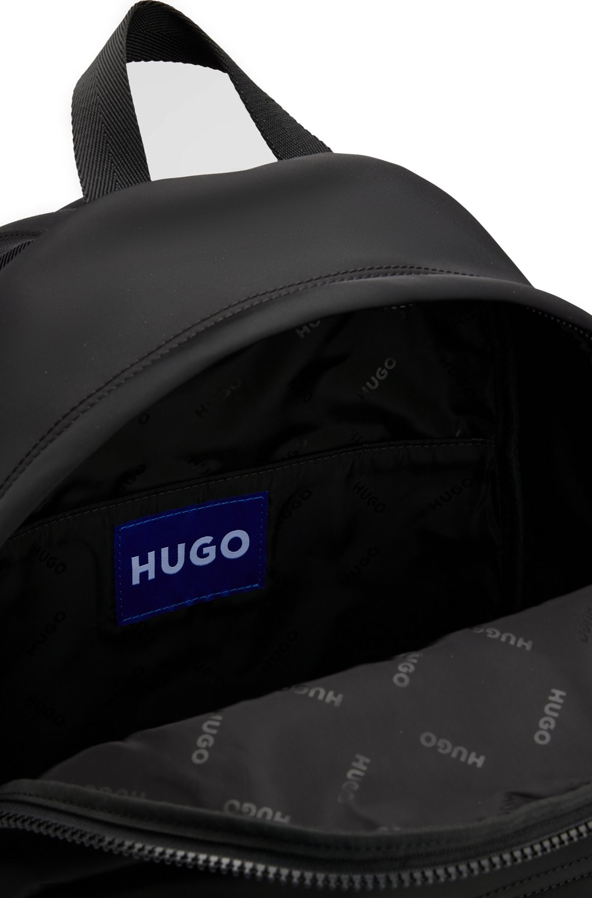 TWILL BACKPACK WITH BLUE LOGO LABEL - 5