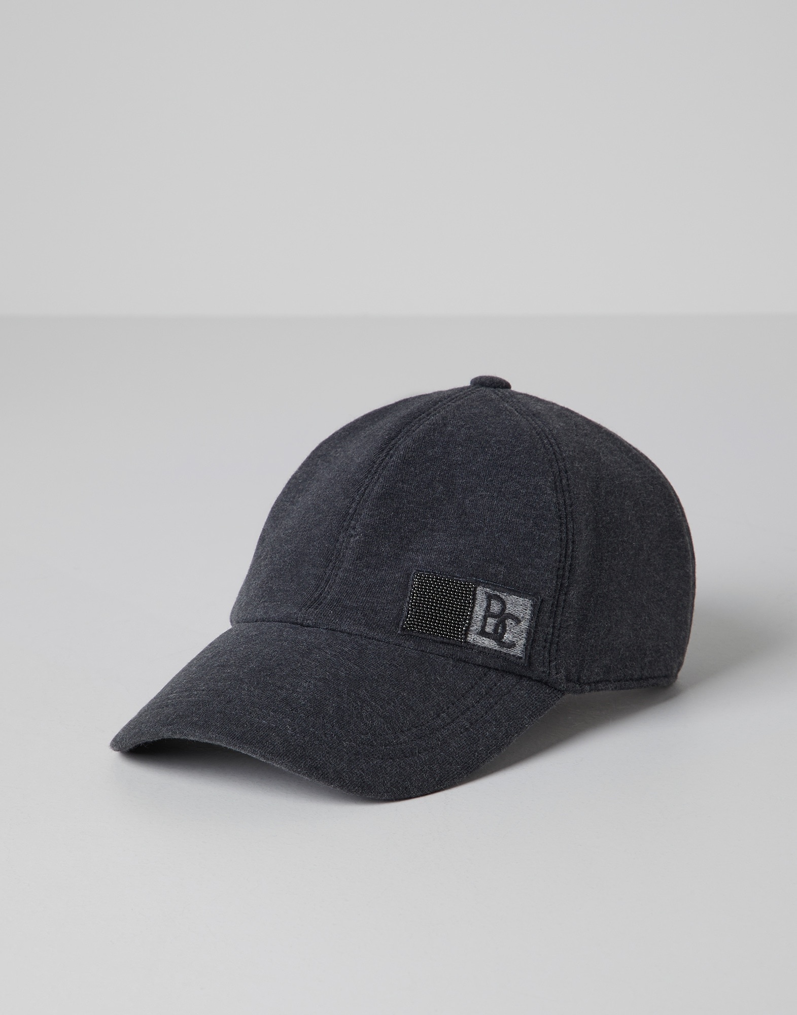 Comfort cotton French terry baseball cap with precious label - 1