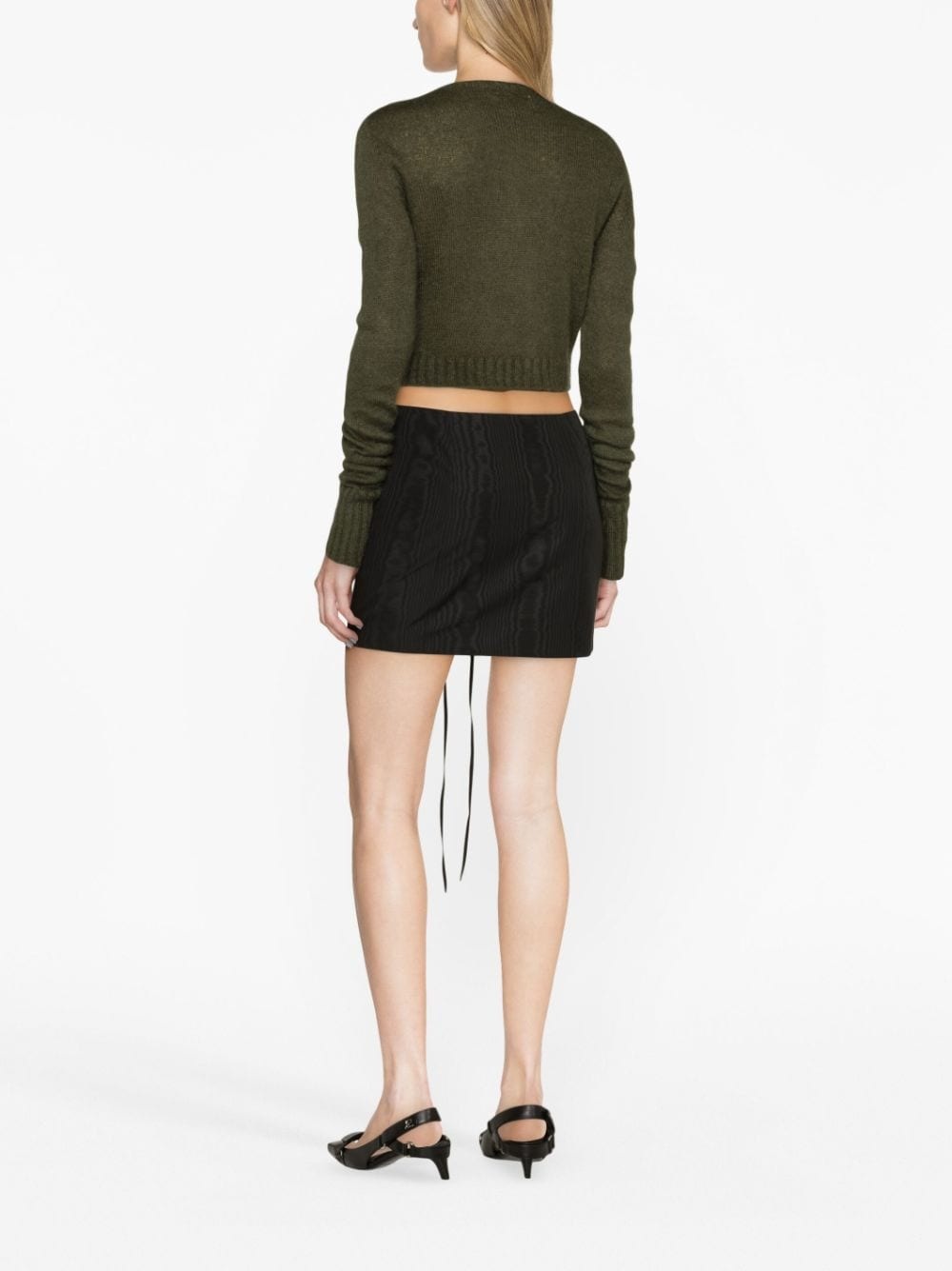 lace-up mini skirt - 4