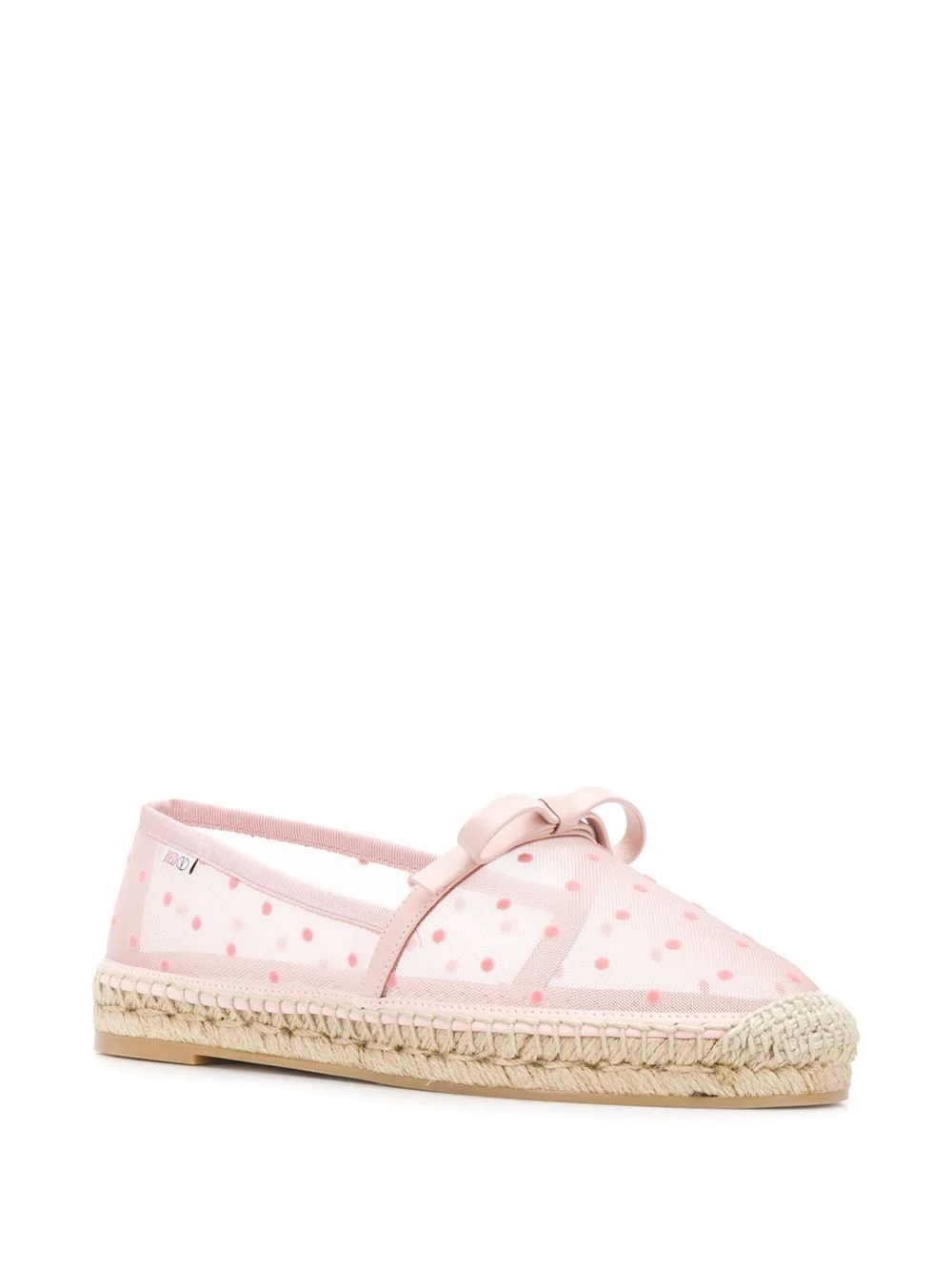 RED(V) point d'Esprit sheer espadrilles - 2