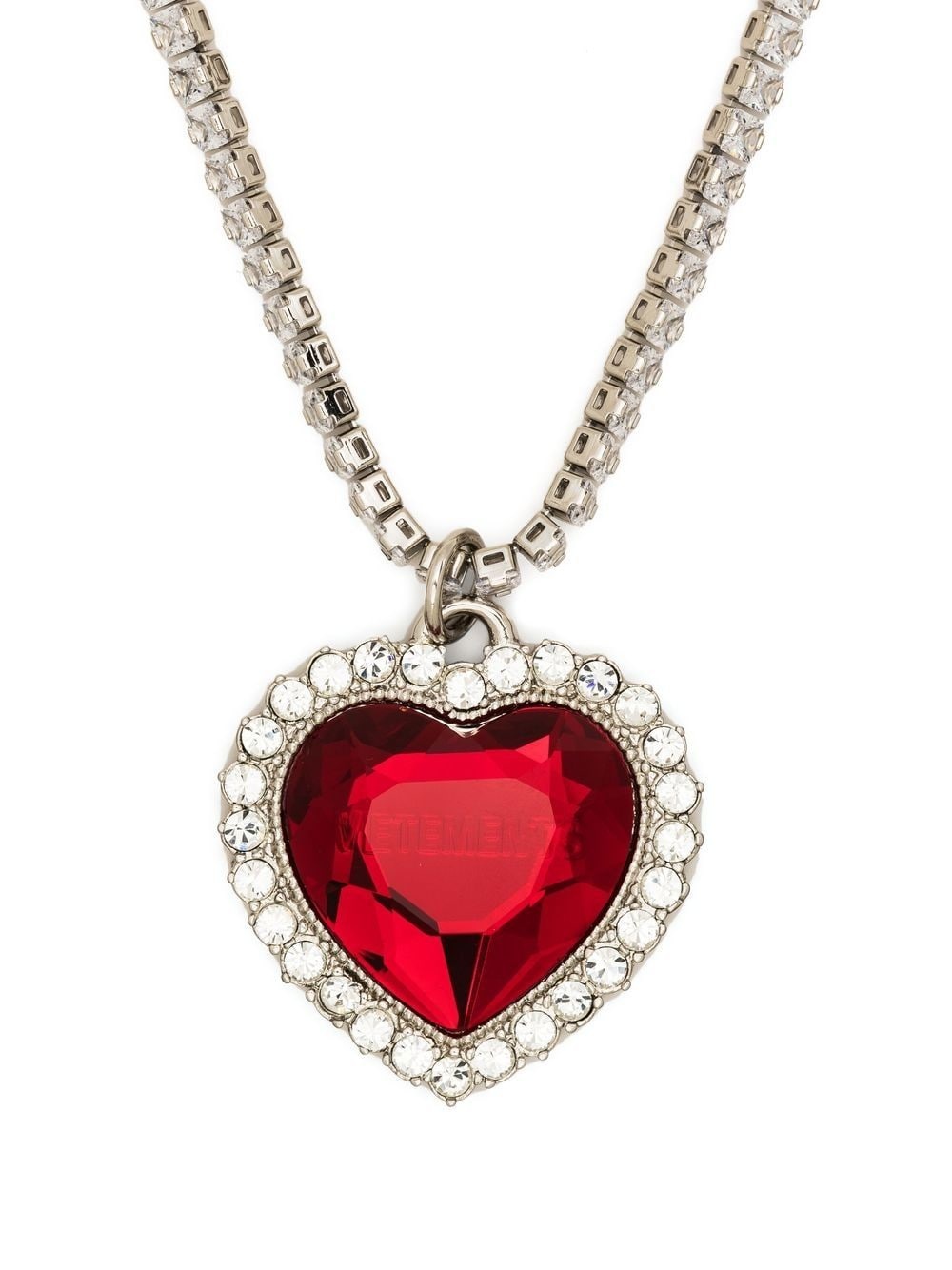 crystal heart-shaped necklace - 2