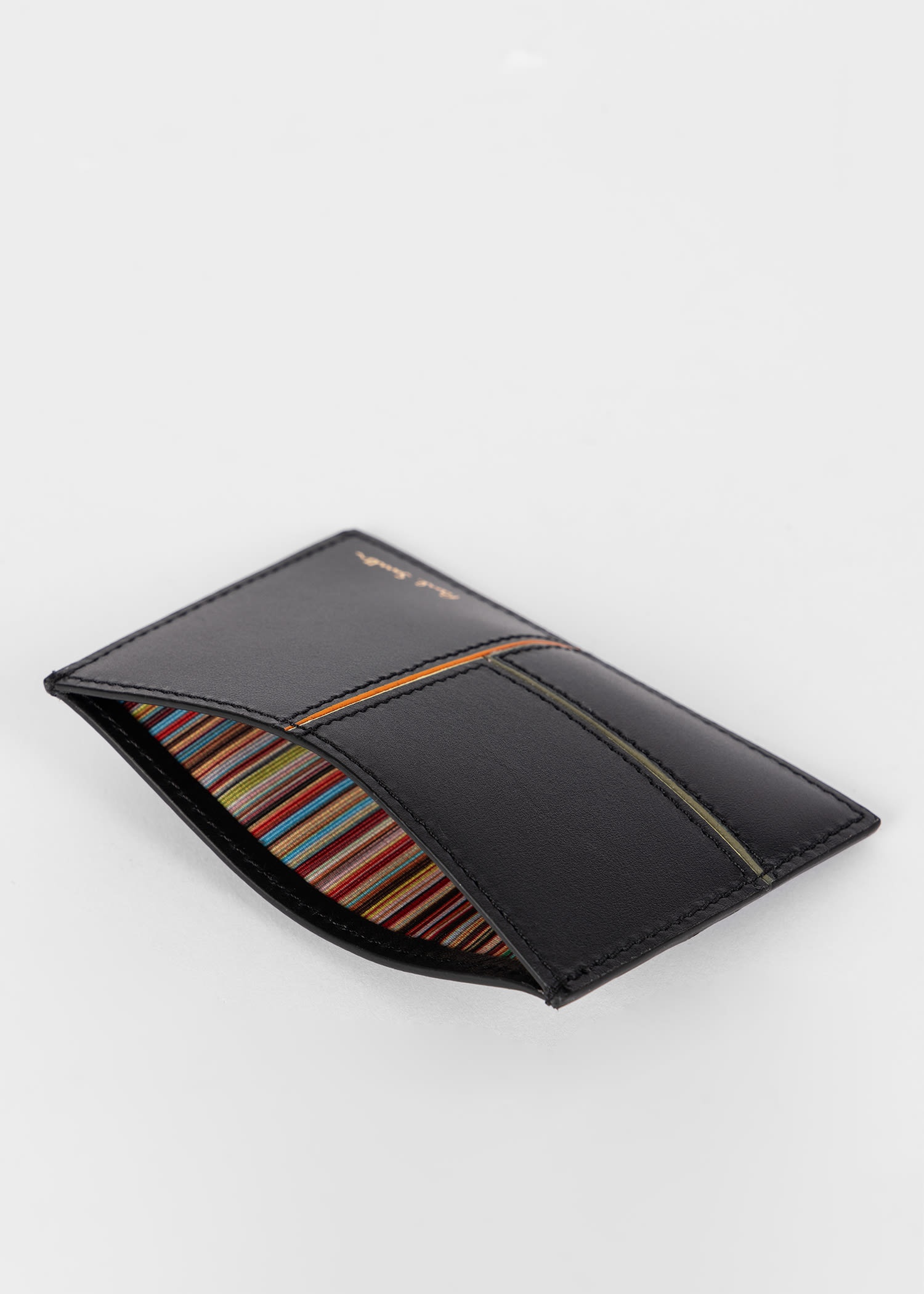 Panelled Leather Card Holder - 4