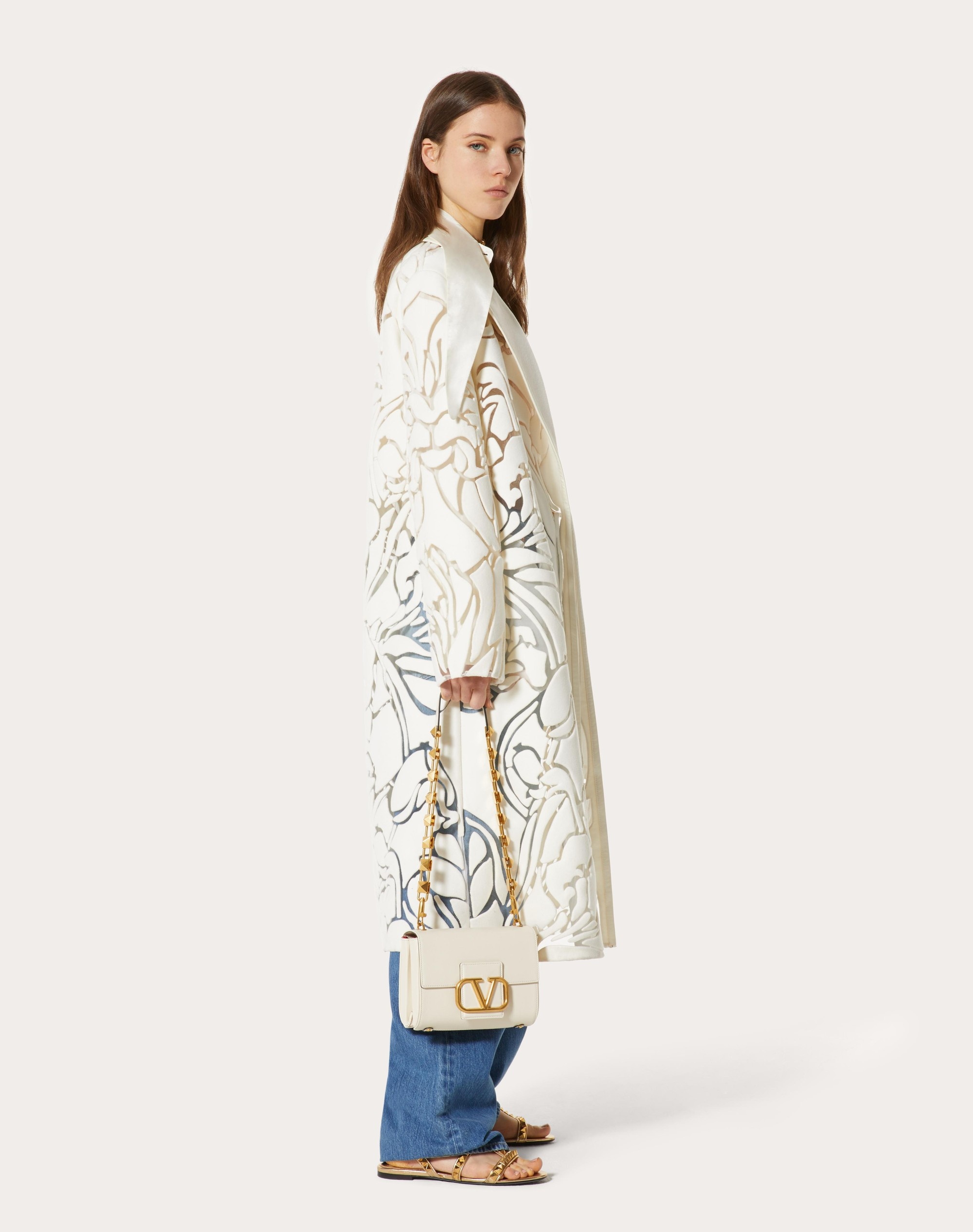 EMBROIDERED FELT COAT - 2