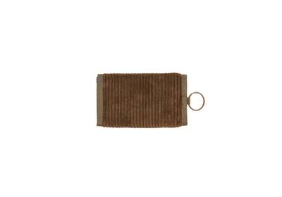 PALACE CORDUROY TRI WALLET BROWN outlook