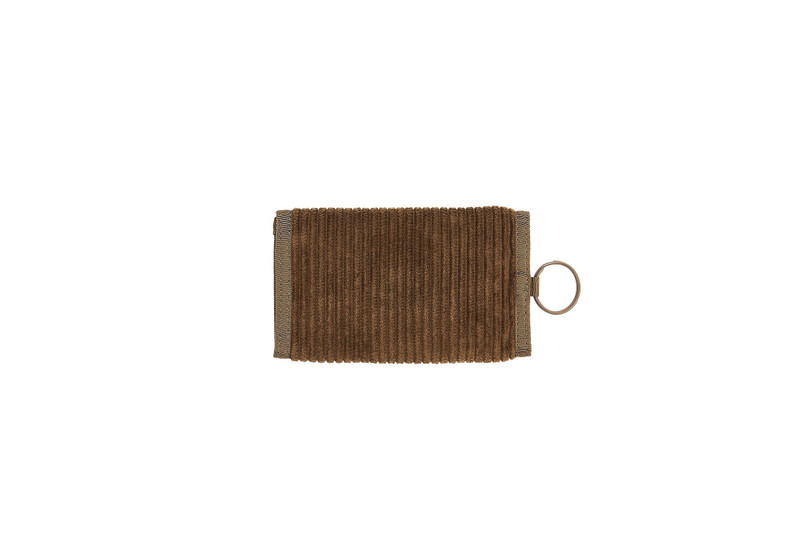PALACE CORDUROY TRI WALLET BROWN outlook