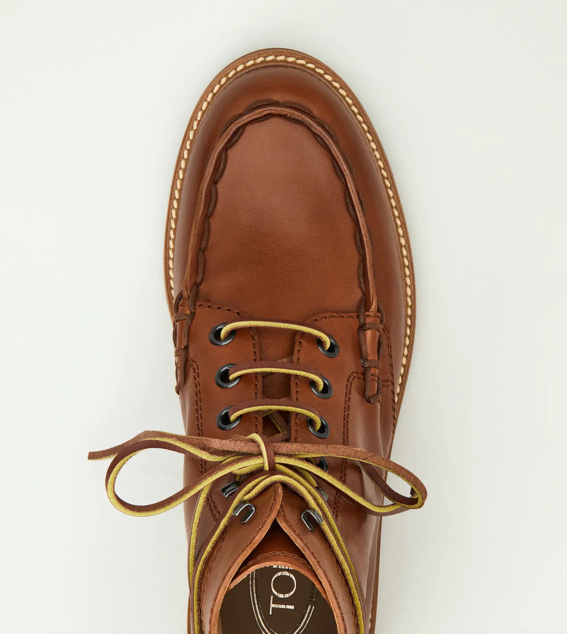 ANKLE BOOTS IN LEATHER - BROWN - 5