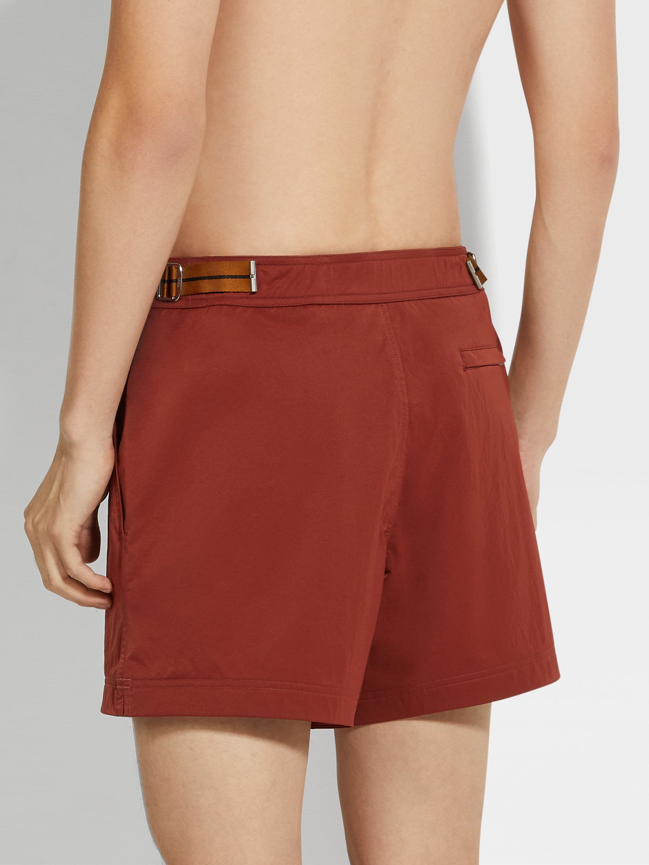 ZEGNA 232 ROAD BRAND MARK SWIM TRUNKS - 3