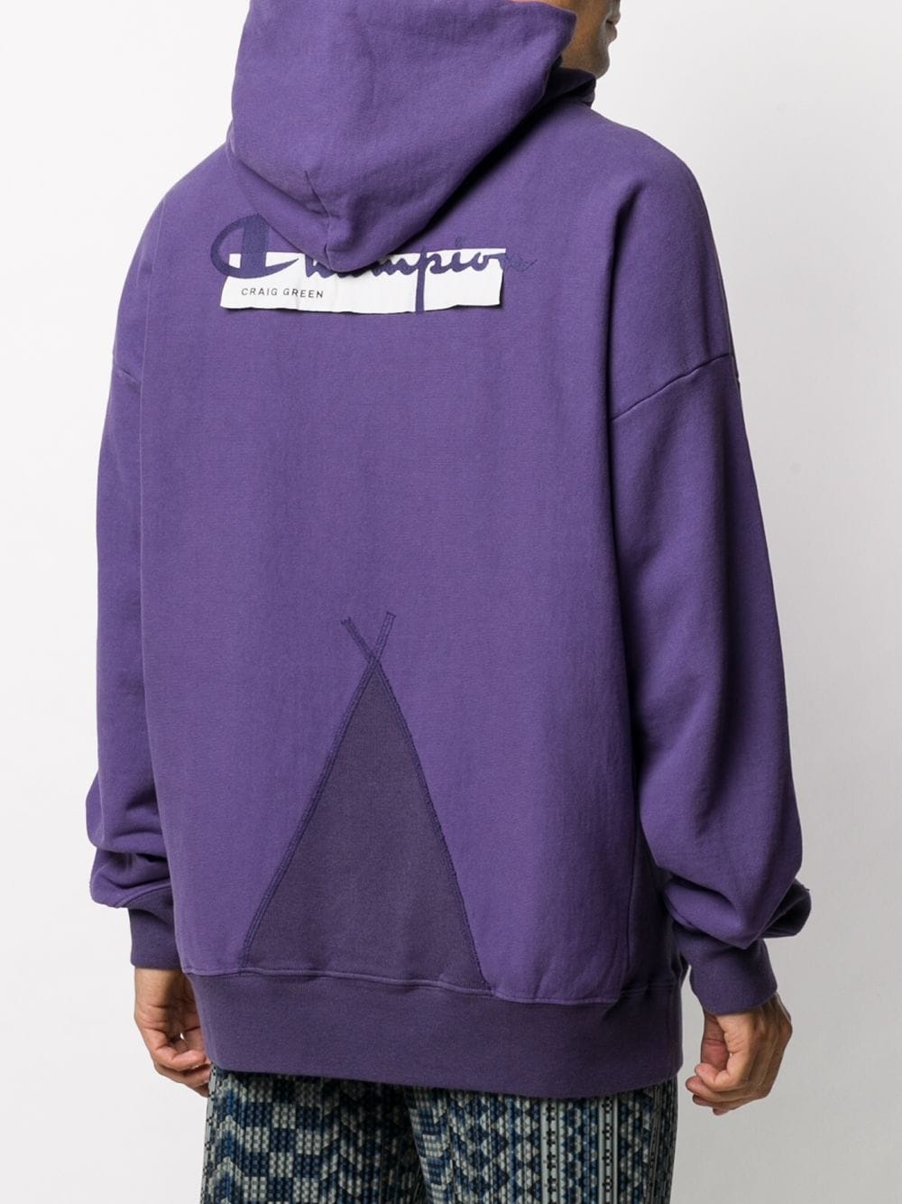 x Champion drawstring hoodie - 4