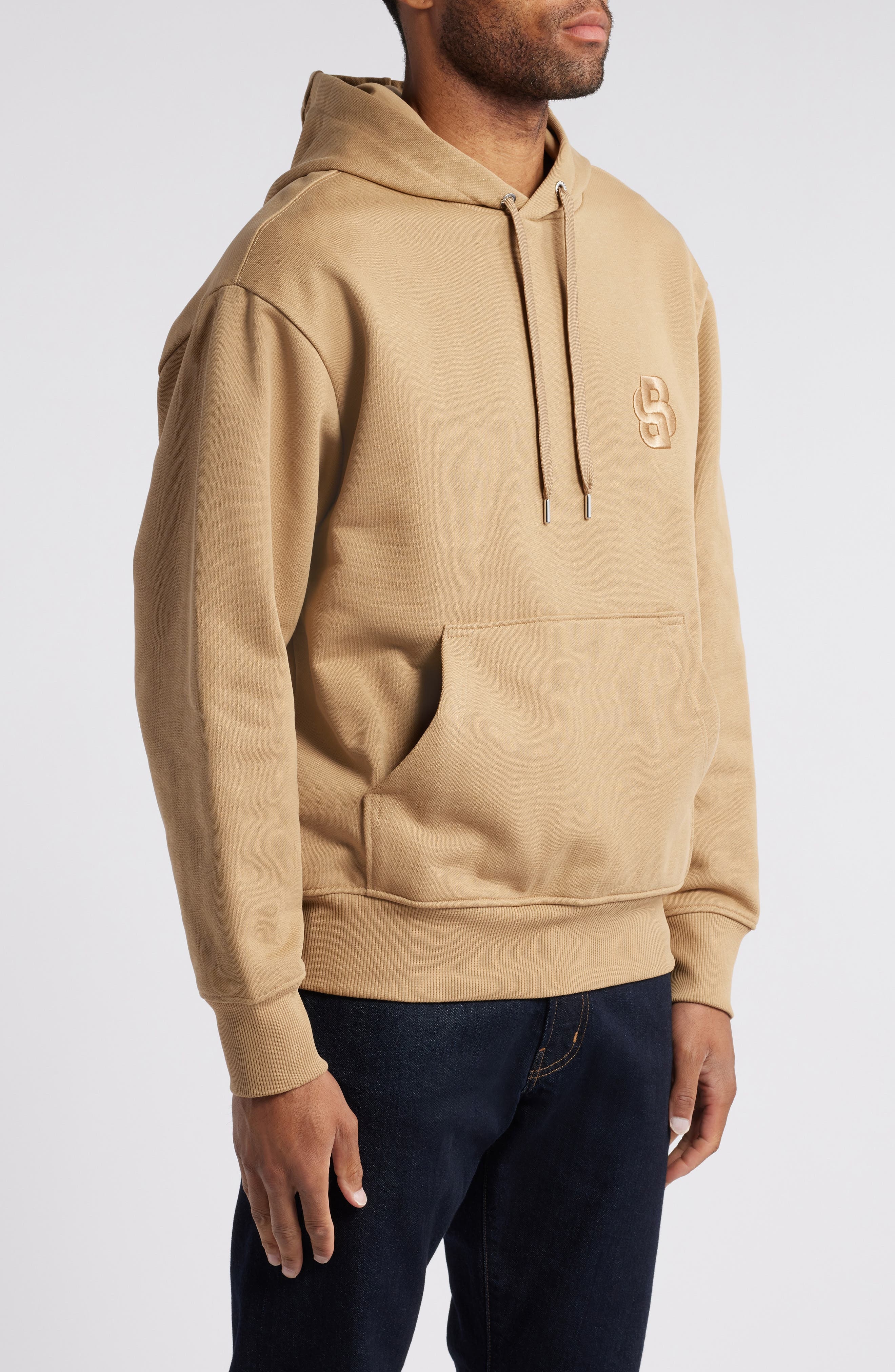 BOSS C-Sullivan Logo Hoodie in Open Bge at Nordstrom - 3