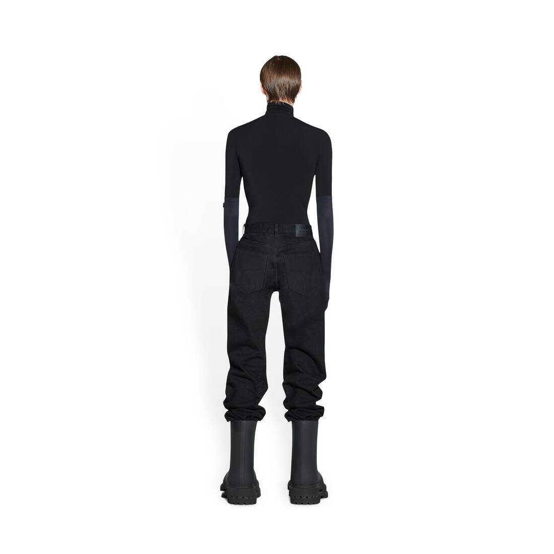Men's Relaxed Jeans in Black - 4