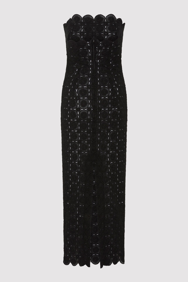 ST. AGNI Doily Column Dress - Black outlook