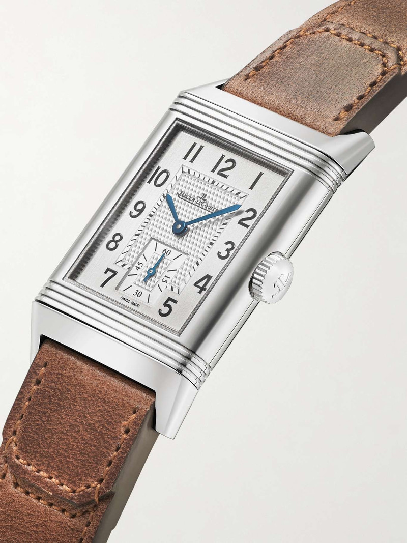 Reverso Classic Sydney Limited Edition Hand-Wound 45.6mm stainless steel and leather watch 3