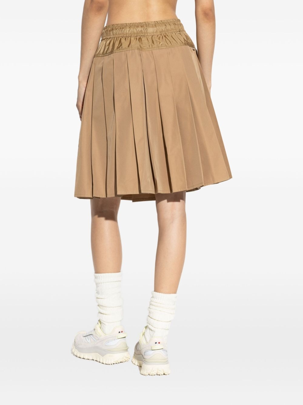 drawstring-waist pleated skirt - 4