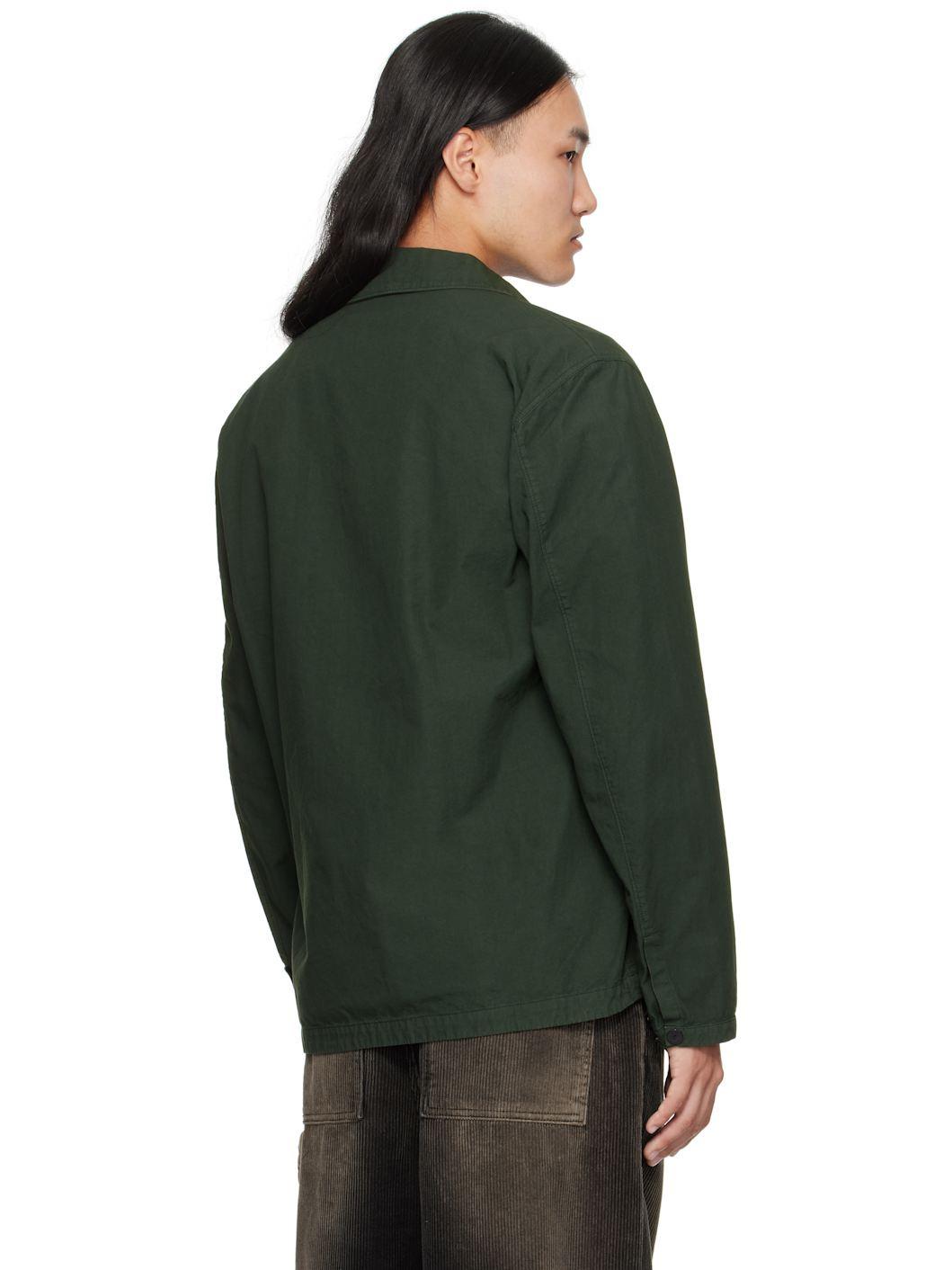 Green 1200004 Canvas Weave Cotton Jacket - 3