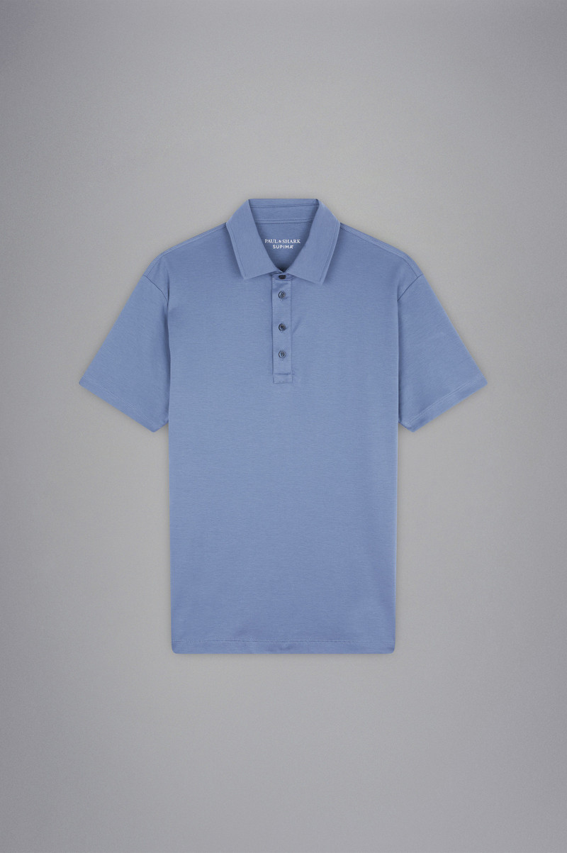 SUPIMA® COTTON JERSEY POLO SHIRT - 1