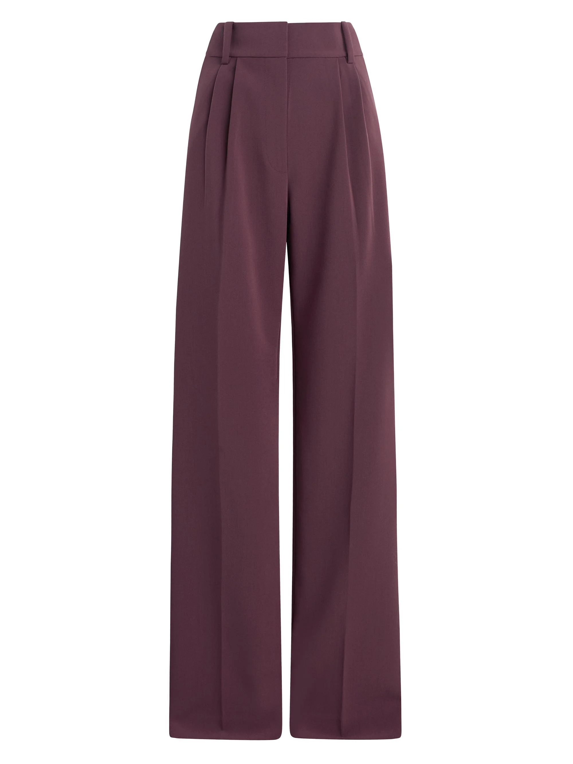 Women's Favorite Wide-Leg Pants - Burgundy Dahlia - 1