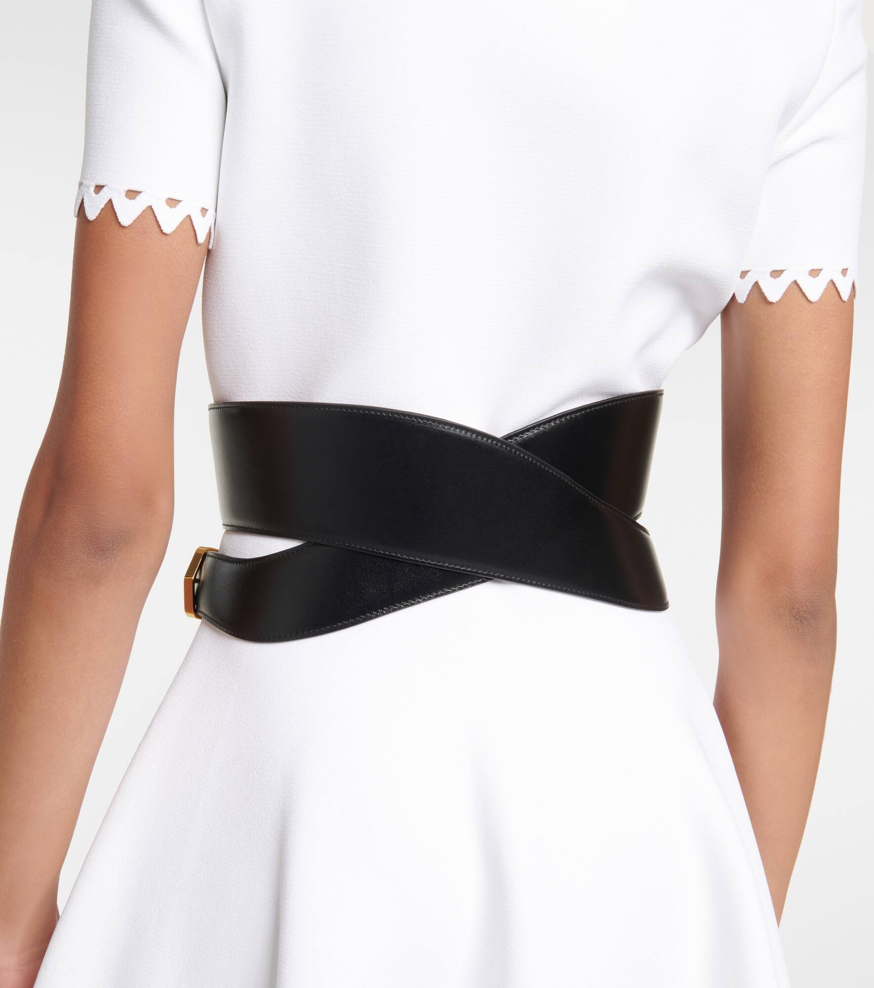 Cut-out leather belt - 4