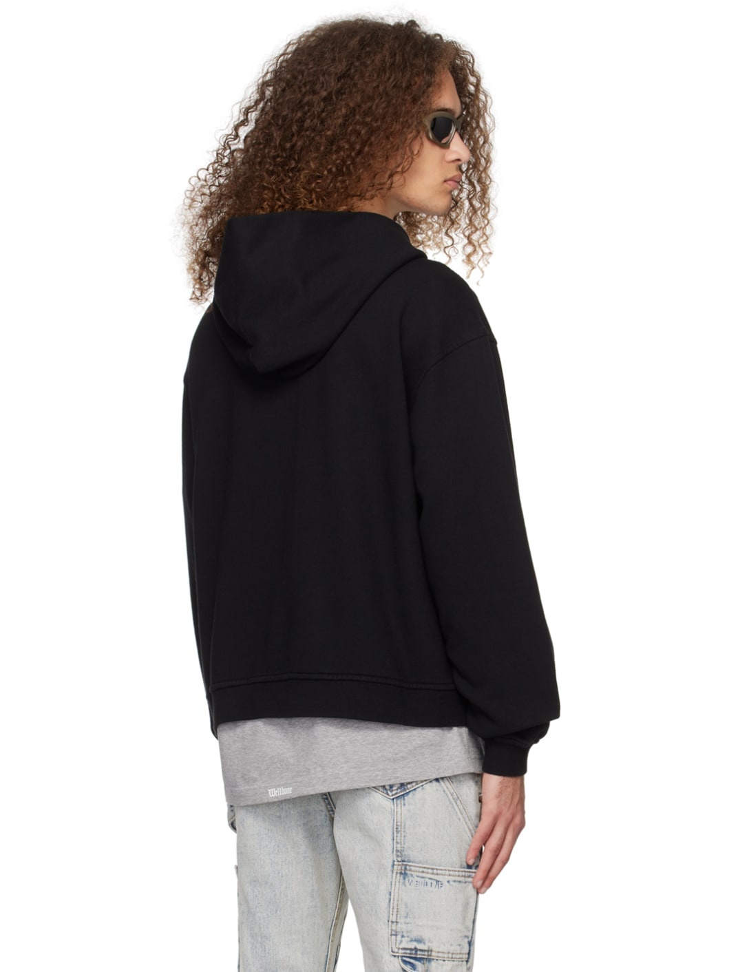Black Zip-Up Hoodie - 3