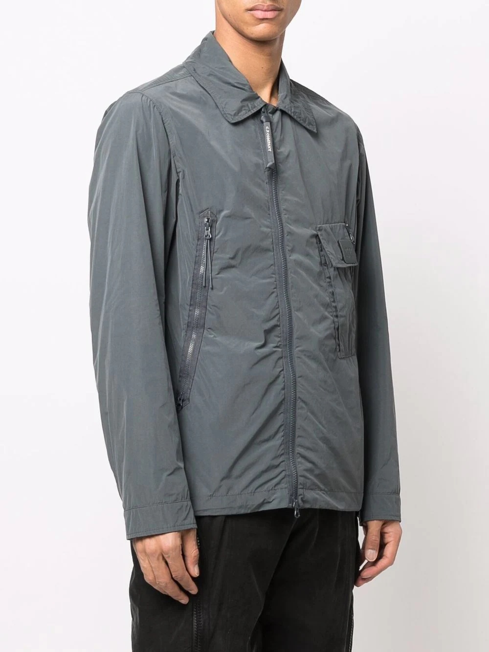 zipped fitted jacket - 3