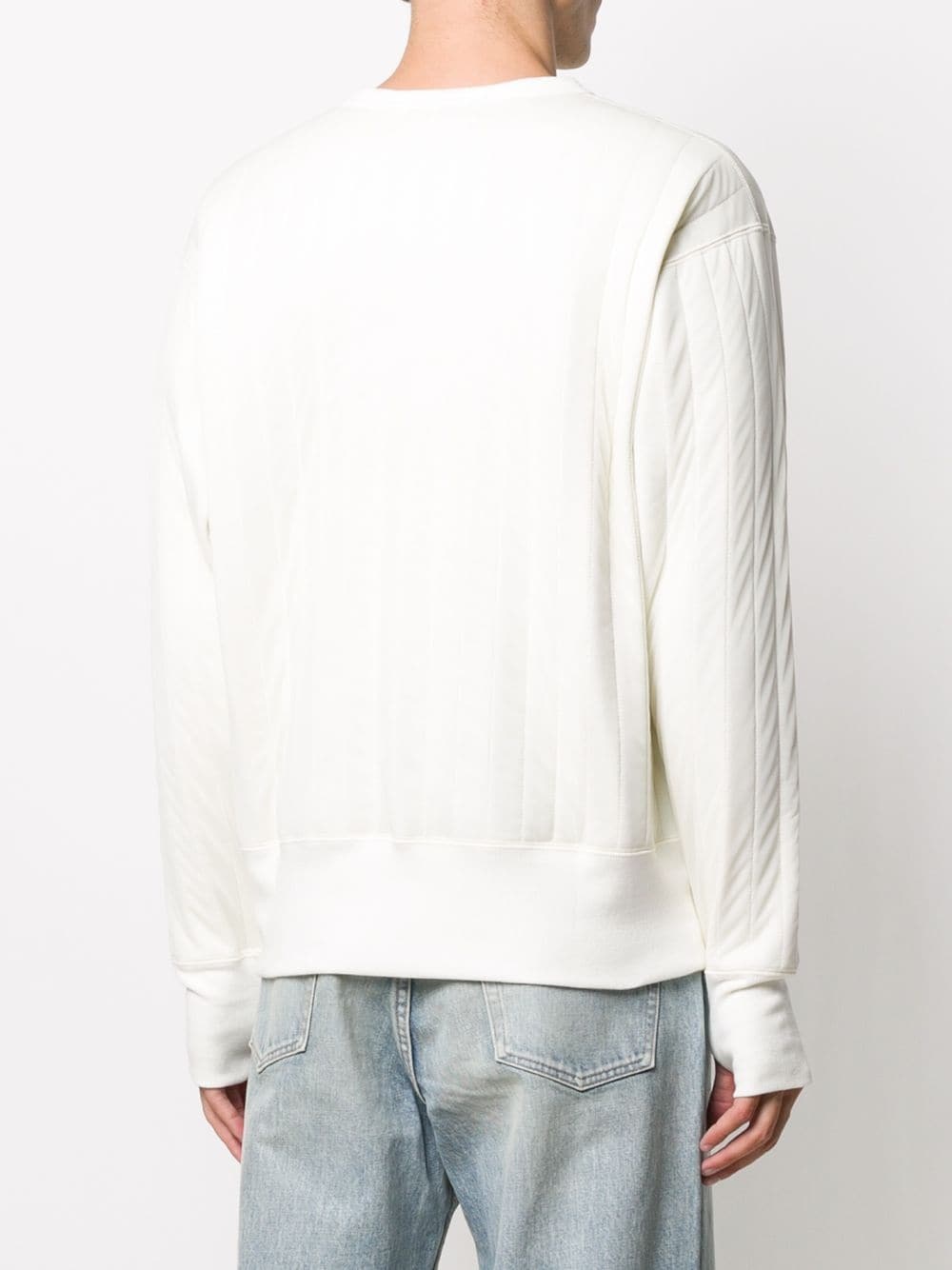 drop shoulder padded sweatshirt - 5