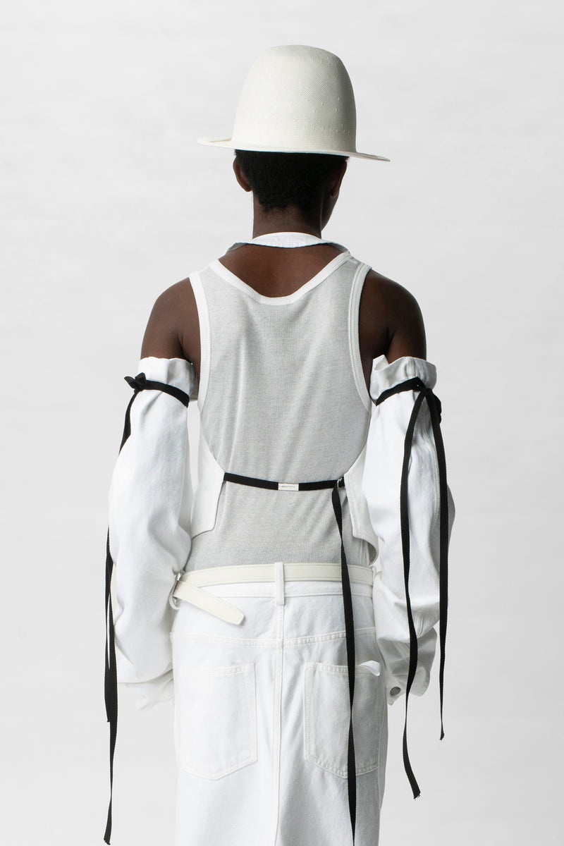 Monique Micro Open Back Waistcoat - 3