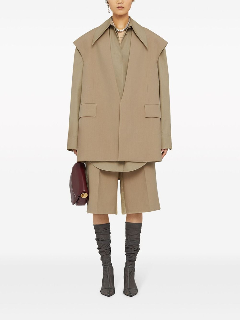 Jil Sander wool tailored Bermuda shorts outlook