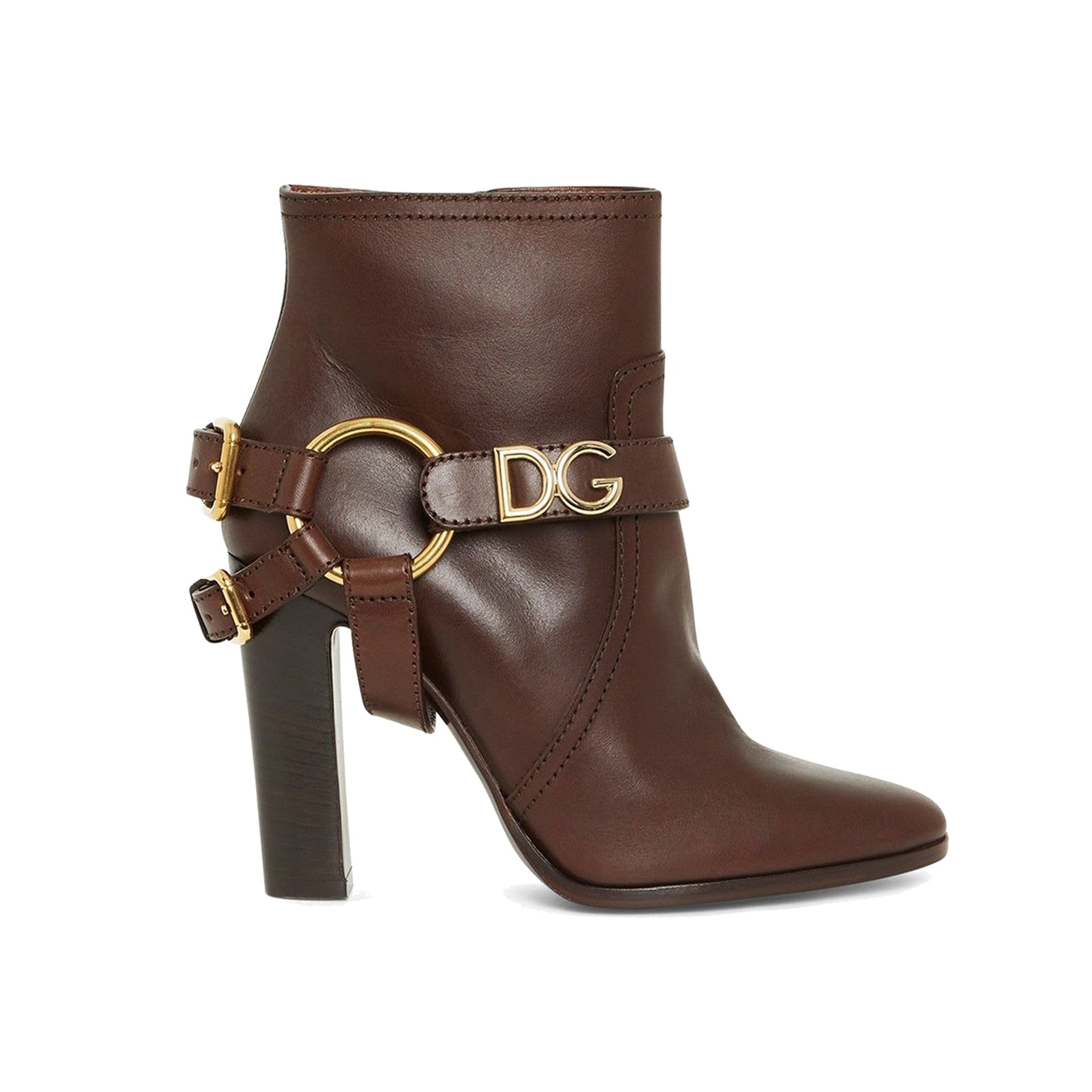Dolce & Gabbana Caroline Leather Ankle Boots - 1