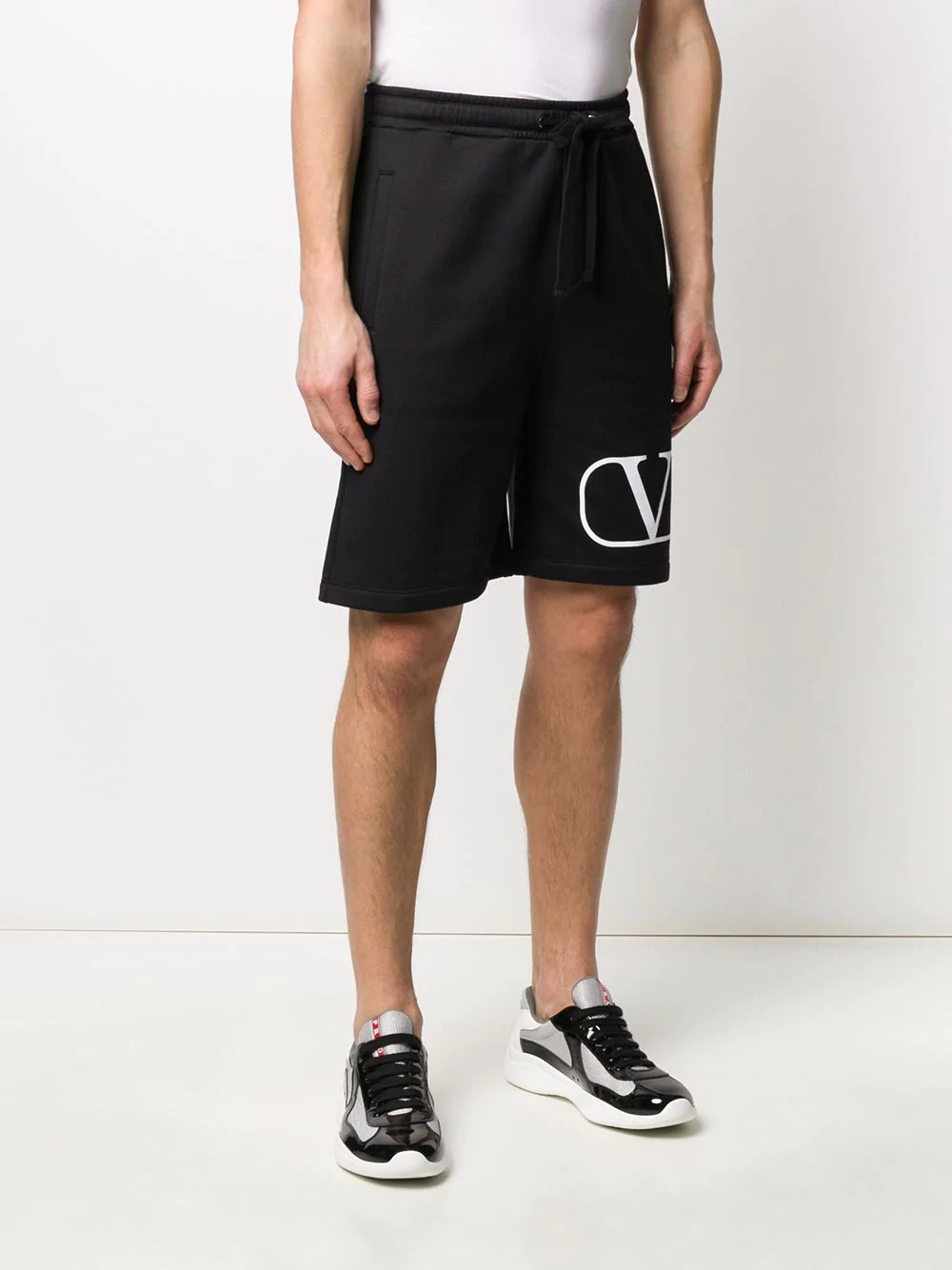 VLOGO print track shorts - 3