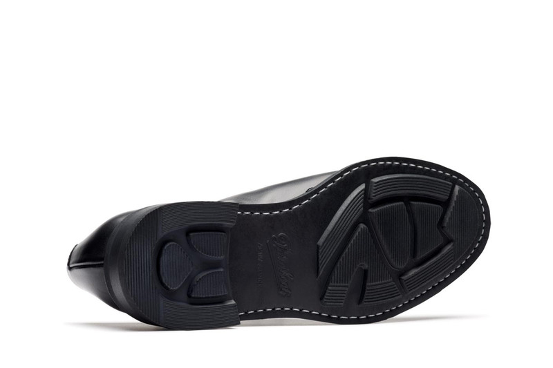 Rousseau Black Silk - Leather And Rubber Sole 5