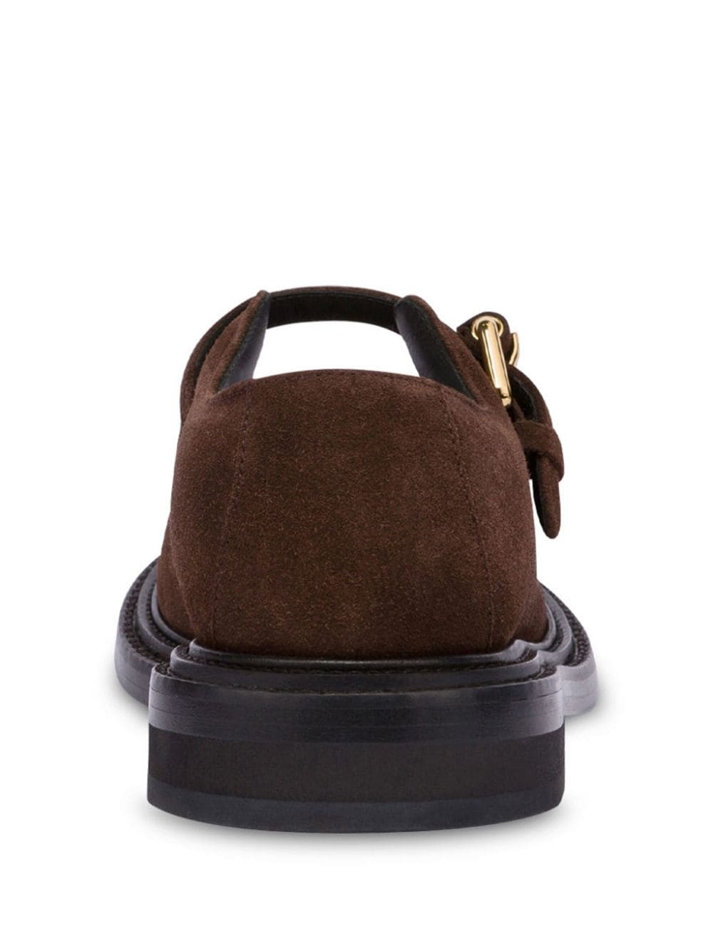 buckled suede loafers - 3