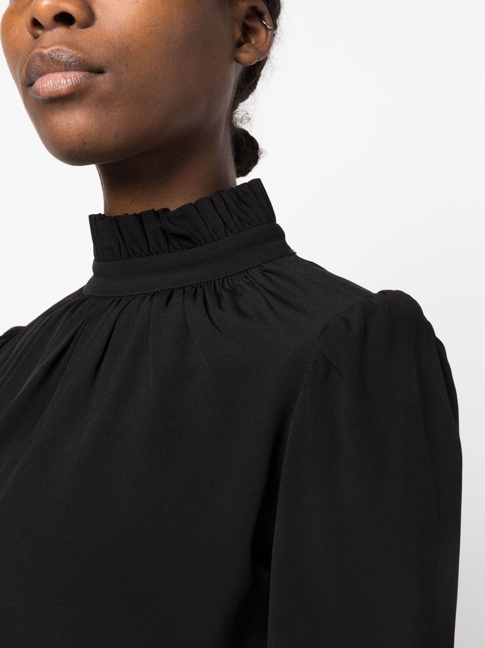 ruched long-sleeve top - 5