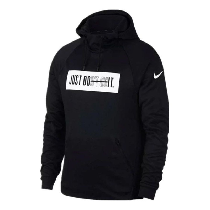 Nike Just Do It Logo Hoodie 'Black' 931813-010 1