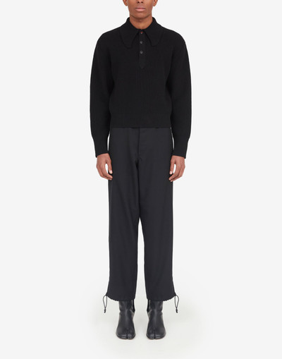 Maison Margiela M button polo sweater outlook