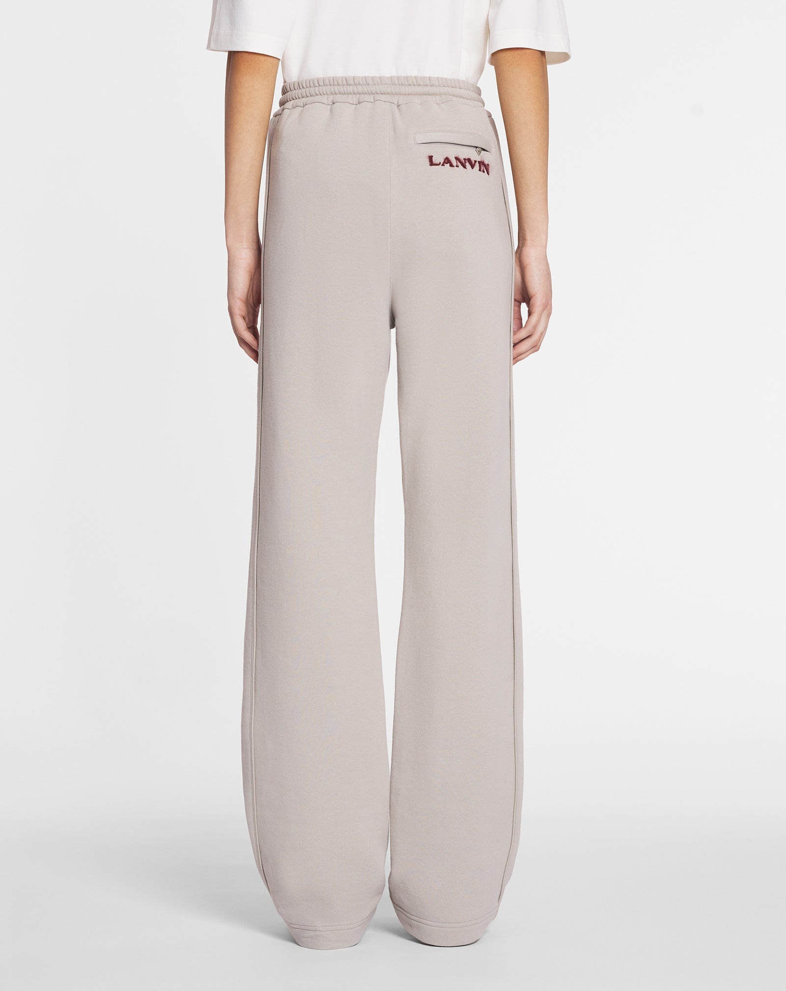 TRAINING PANTS WITH MOHAIR DETAIL - 4
